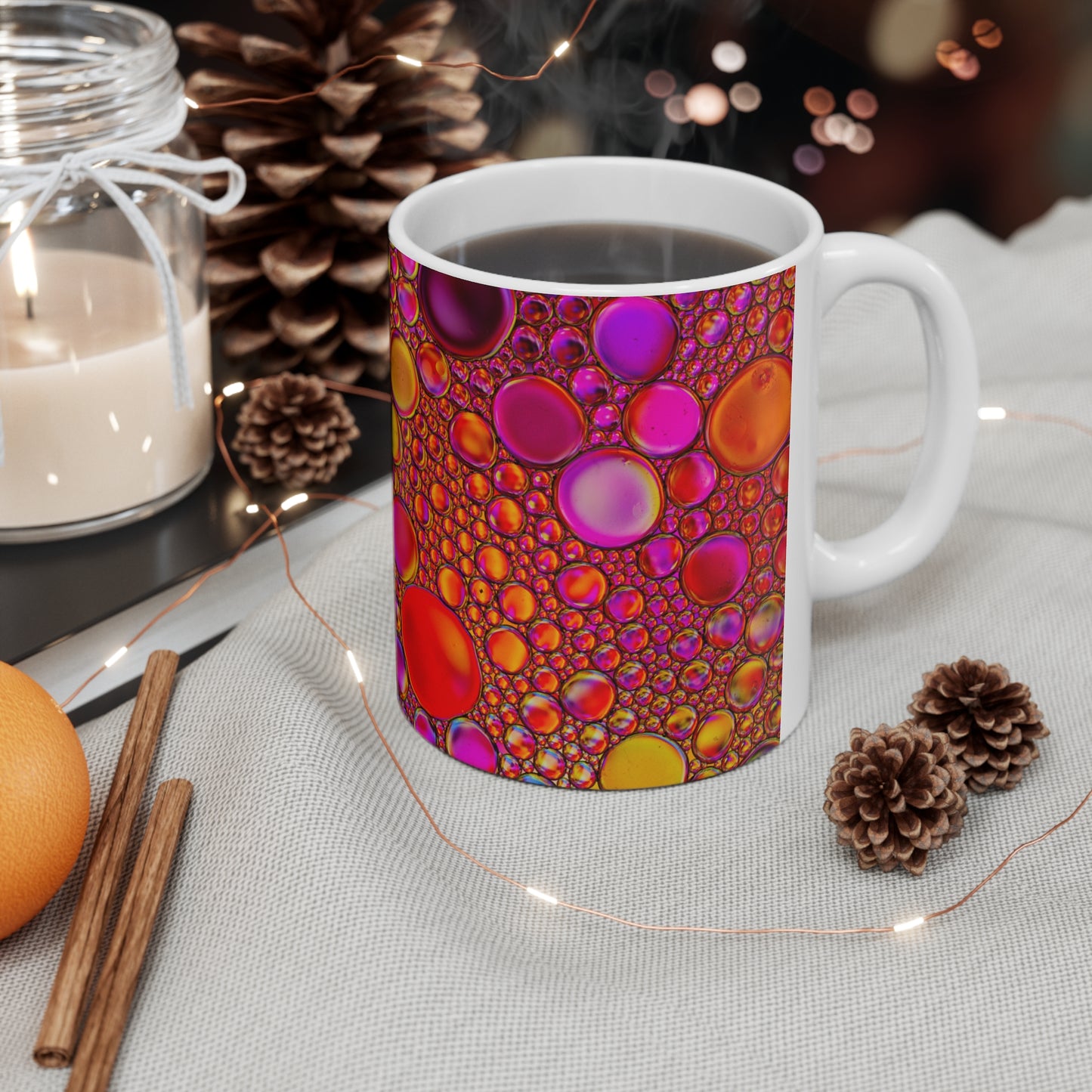 Couleurs scintillantes - Tasse en céramique Inovax 11oz