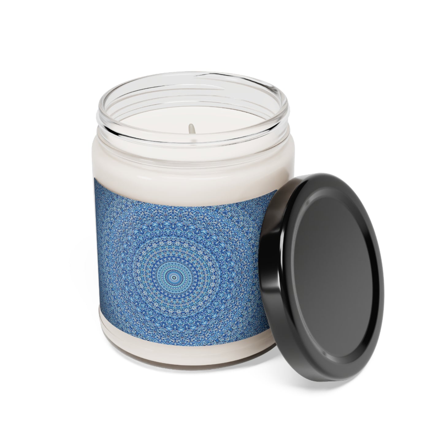 Mandala bleu - Bougie de soja parfumée Inovax 9oz