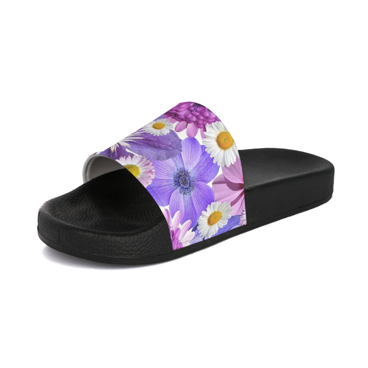 Purple Flowers - Inovax Women's Slide Sandal