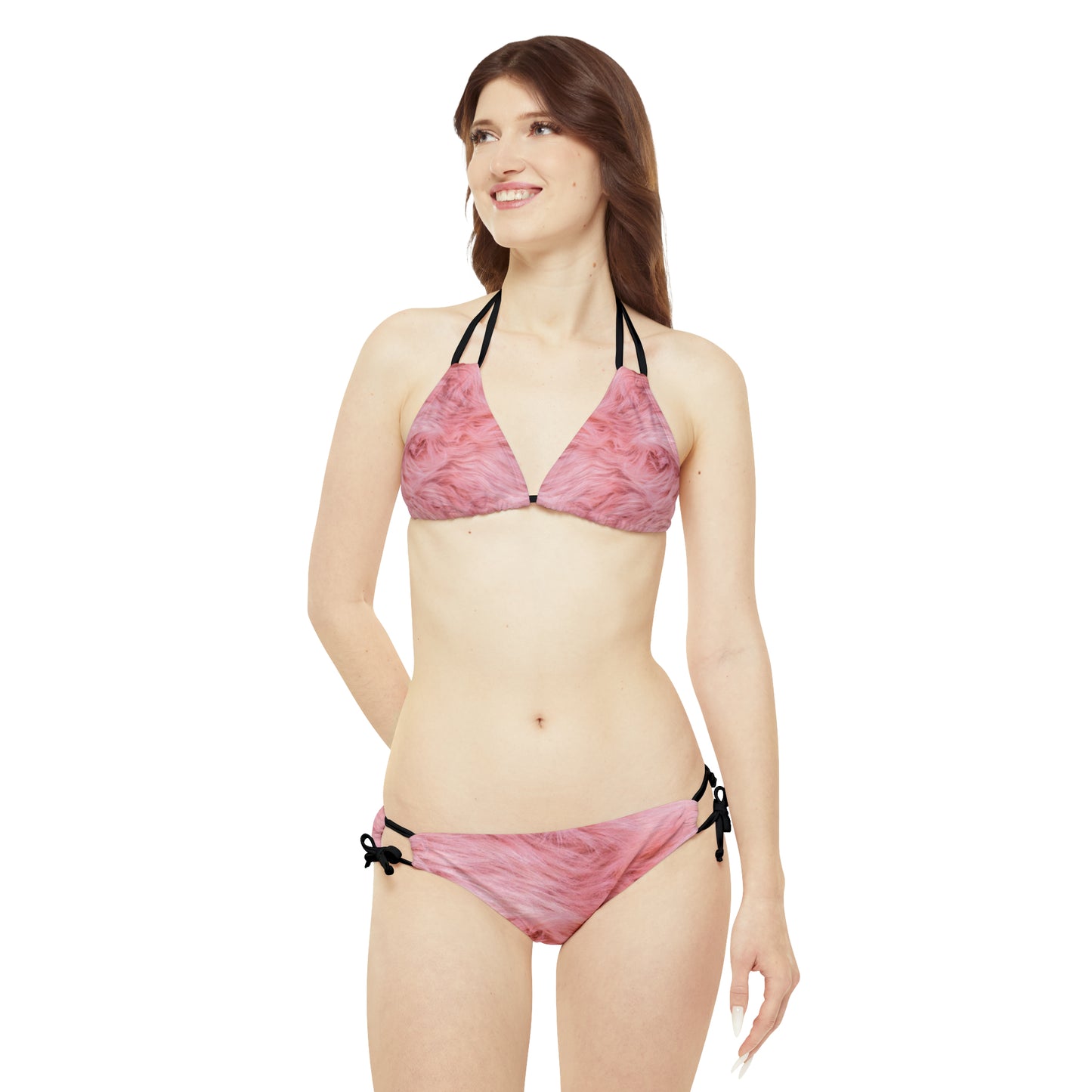 Pink Teddy - Conjunto de bikini con tiras Inovax