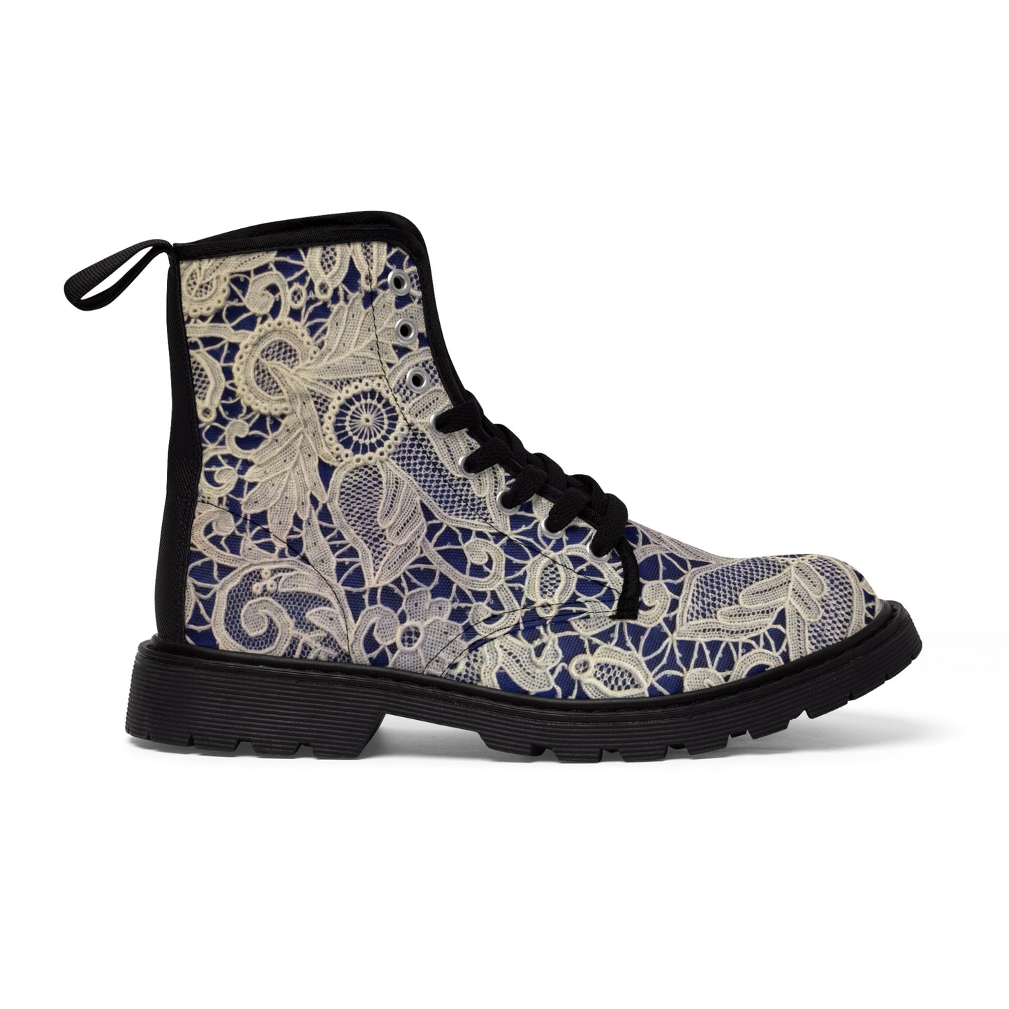 Golden and Blue - Inovax Men's Canvas Boots