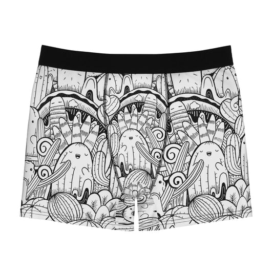 Doodle Cactus - Calzoncillos tipo bóxer para hombre Inovax