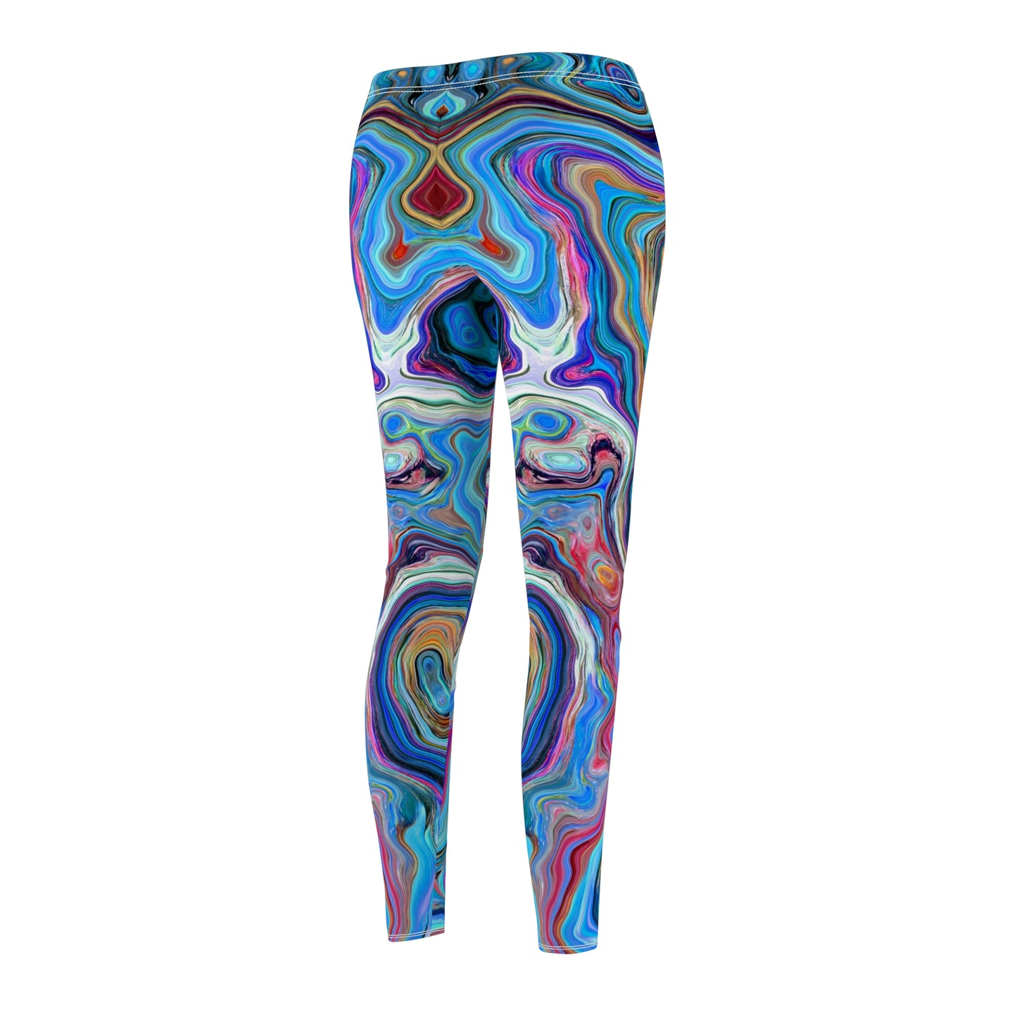 Trippy Liquid - Leggings casuales de corte y costura de mujer Inovax