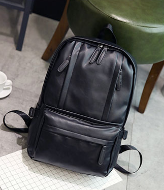 Bolso de hombro de PU para hombre, bolso de estudiante, bolso de ordenador para hombre, marea