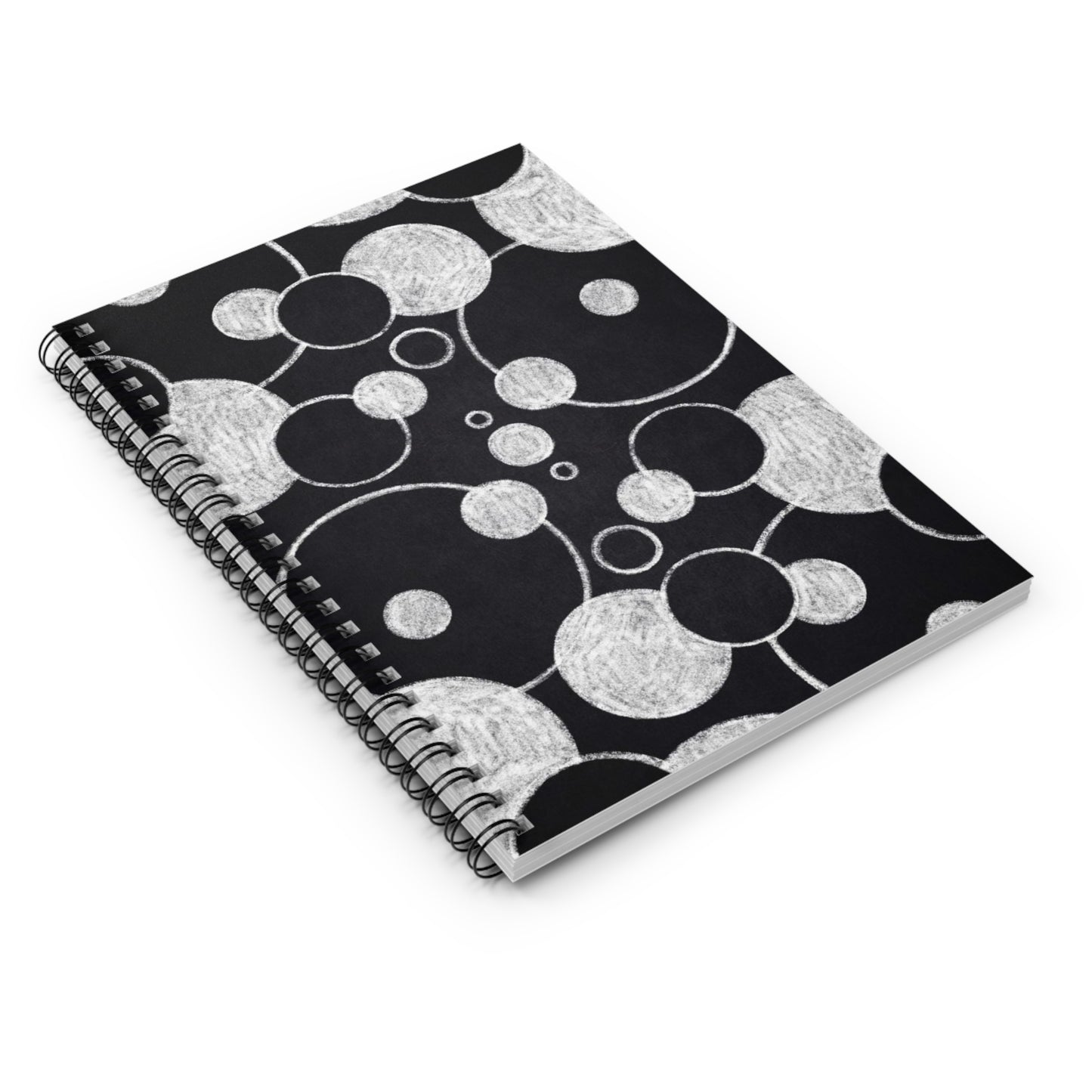 Black Dots - Inovax Spiral Notebook (Ruled Line)