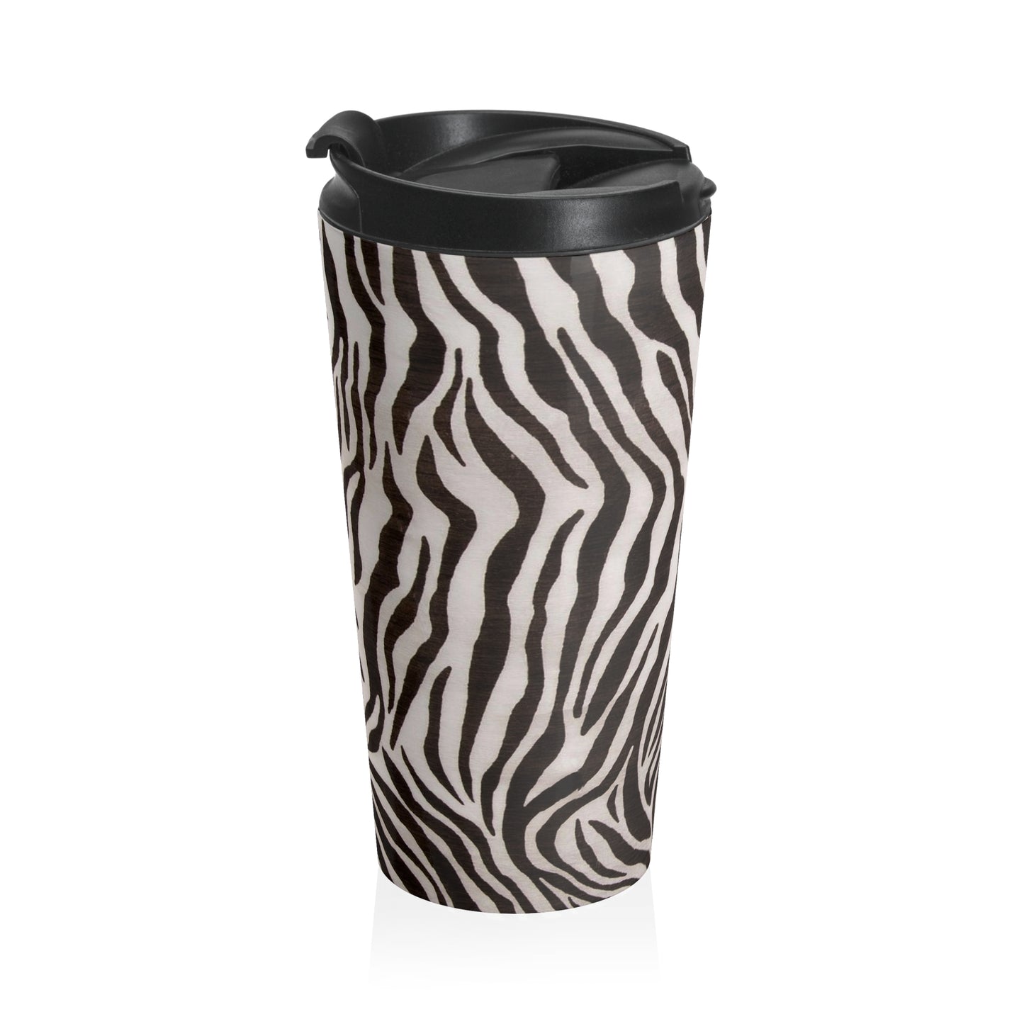 Zebra - Taza de viaje de acero inoxidable Inovax