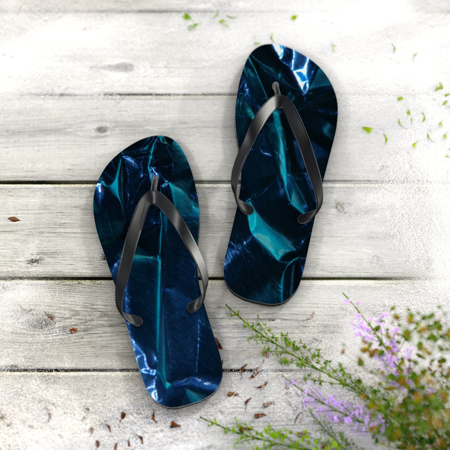 Blue Metalic - Inovax Flip Flops