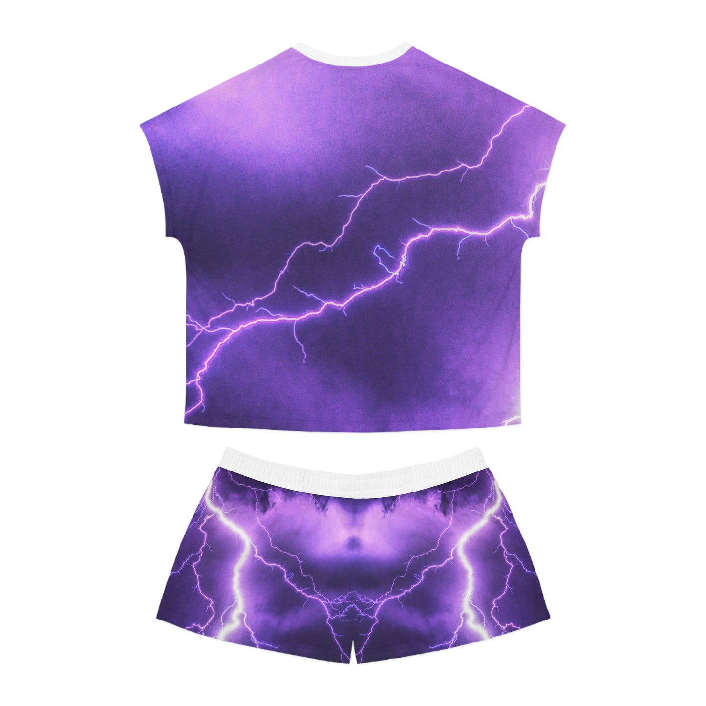 Electric Thunder - Conjunto de pijama corto para mujer Inovax