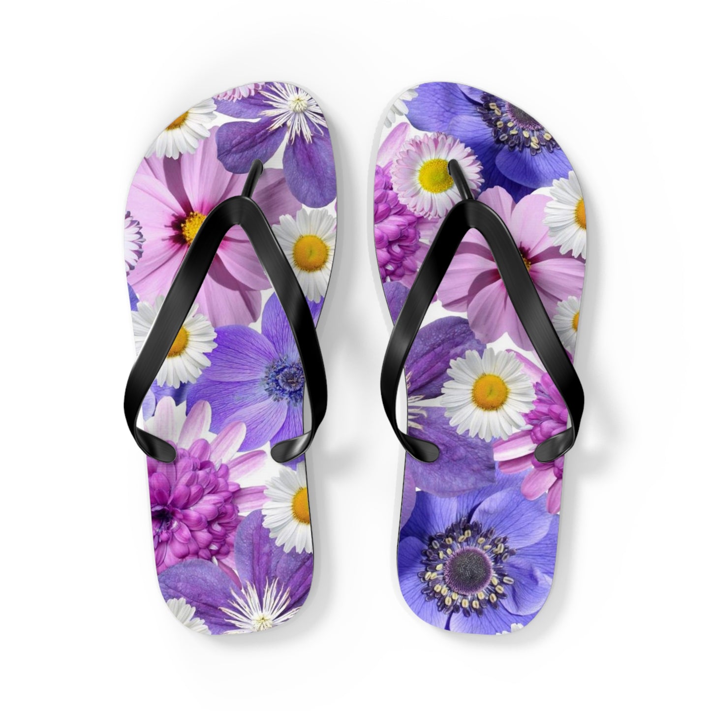 Fleurs violettes - Tongs Inovax