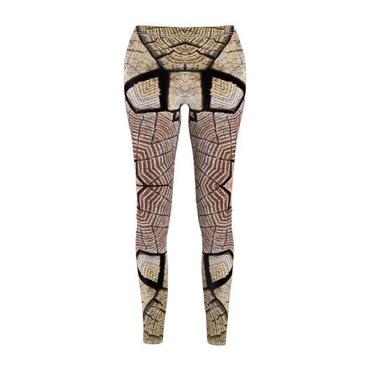 Mandala marron - Inovax Leggings décontractés coupés-cousus pour femmes