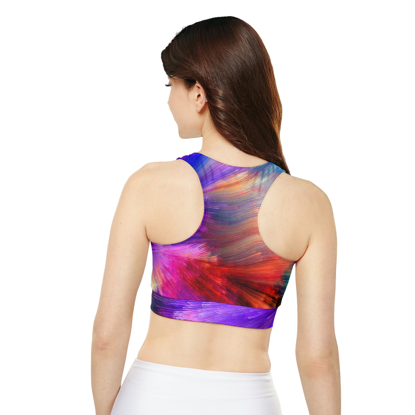 Neon Splash - Inovax Padded Sports Bra