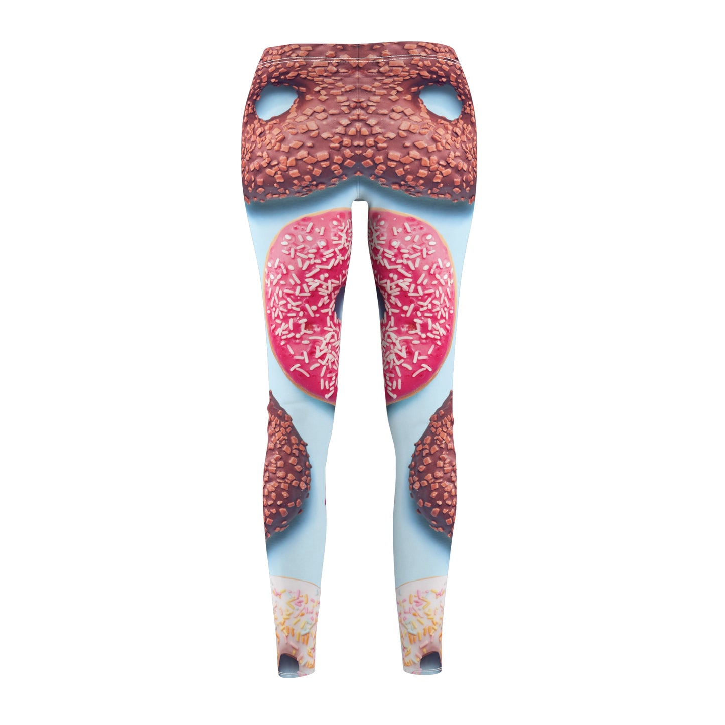 Donuts - Leggings Casuales de corte y costura de mujer Inovax