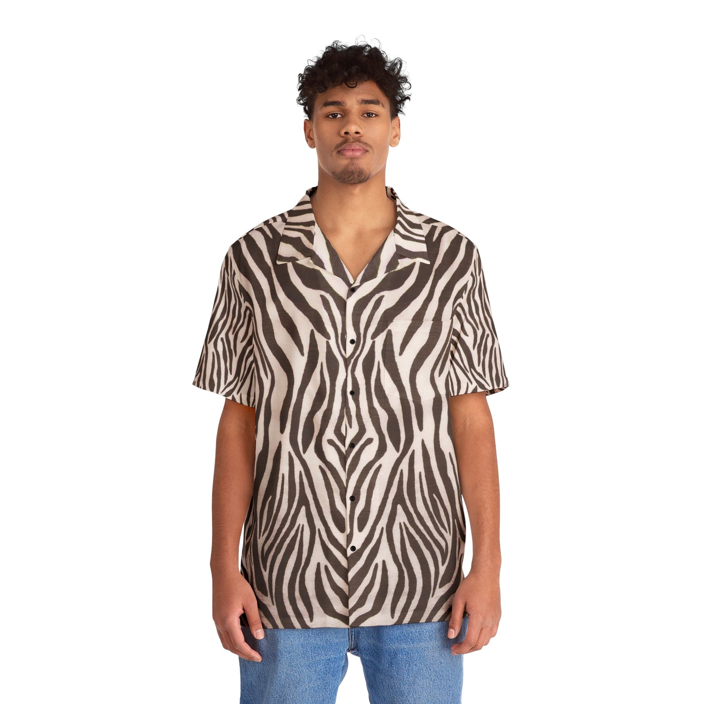 Zebra - Chemise hawaïenne pour hommes Inovax