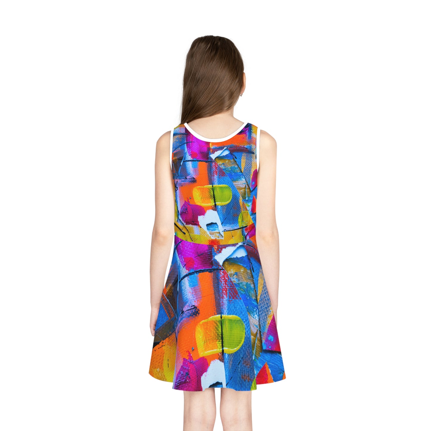 Square Colors - Inovax Girl's Sleeveless Sundress