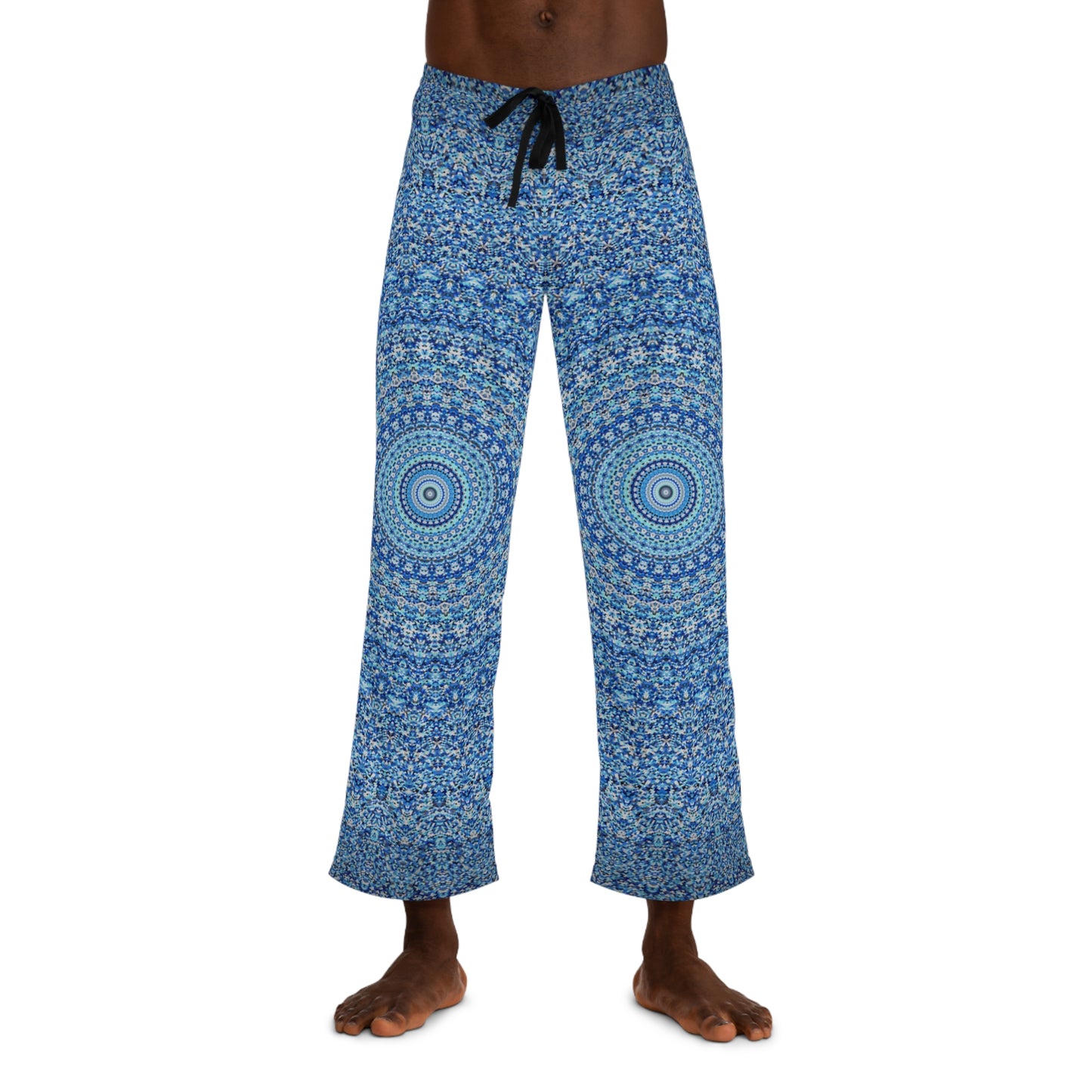 Mandala Azul - Pantalón de pijama para hombre Inovax