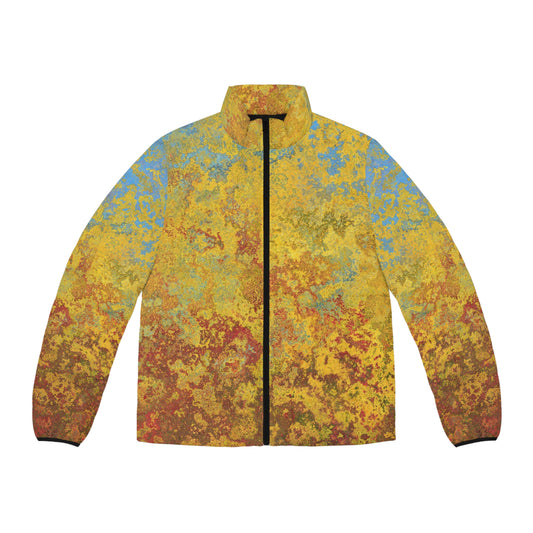 Gold and blue spots - Inovax Men's Puffer Jacket