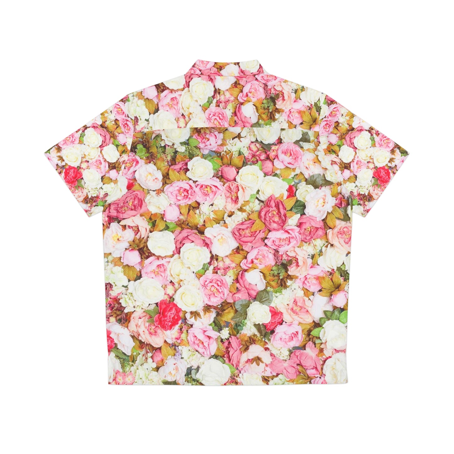 Pink Flowers - Inovax Men's Hawaiian Shirt