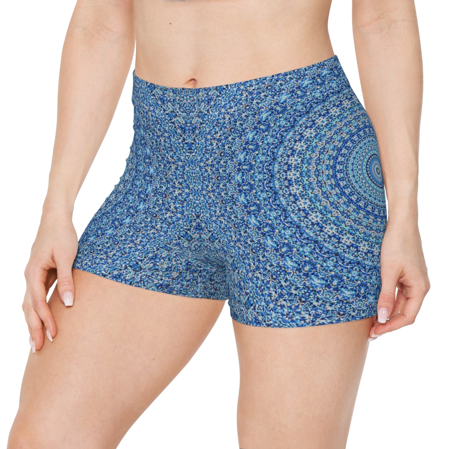 Mandala Azul - Shorts Inovax Mujer