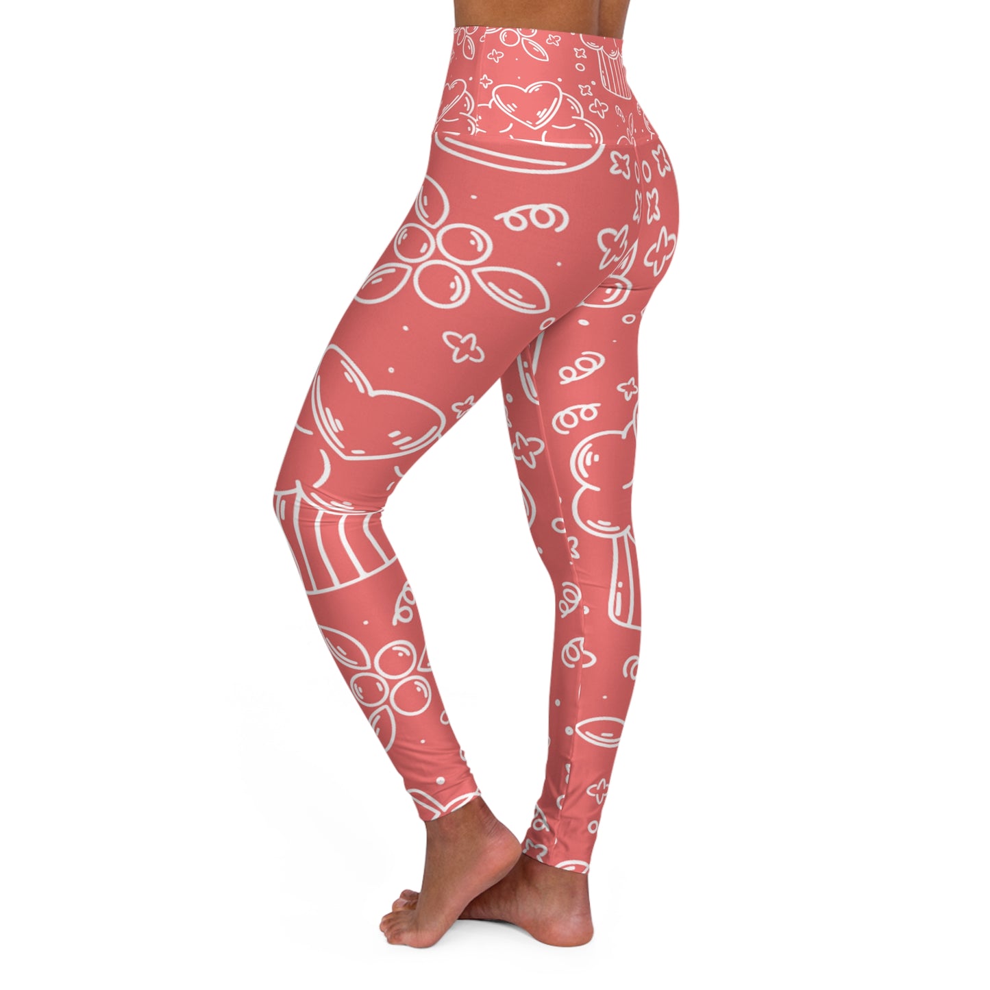 Doodle Pancake - Inovax High Waisted Yoga Leggings