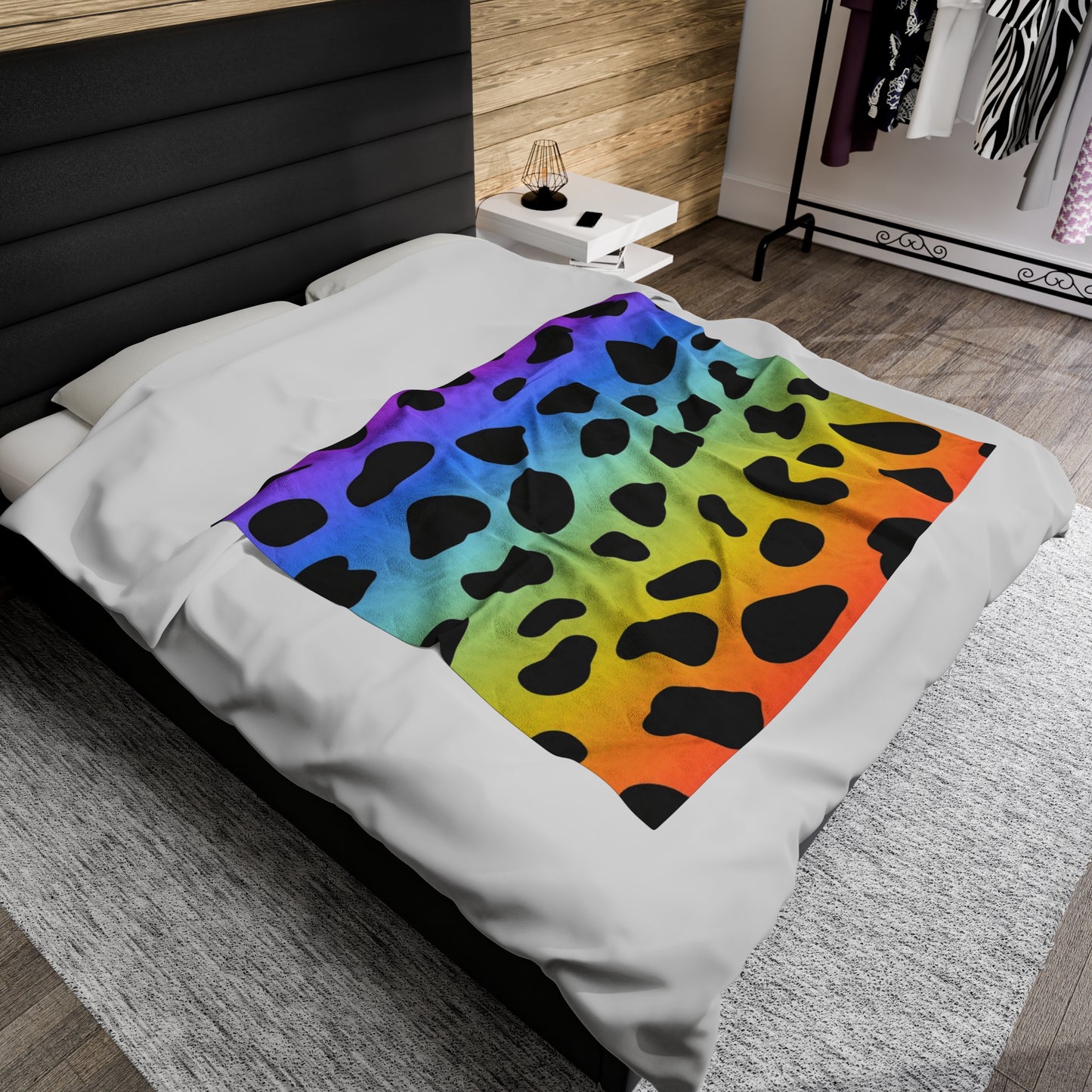 Colorful Jaguar - Inovax Velveteen Plush Blanket