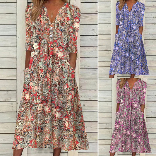 Robe de vacances décontractée à la mode pour femmes