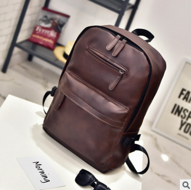 Bolso de hombro de PU para hombre, bolso de estudiante, bolso de ordenador para hombre, marea