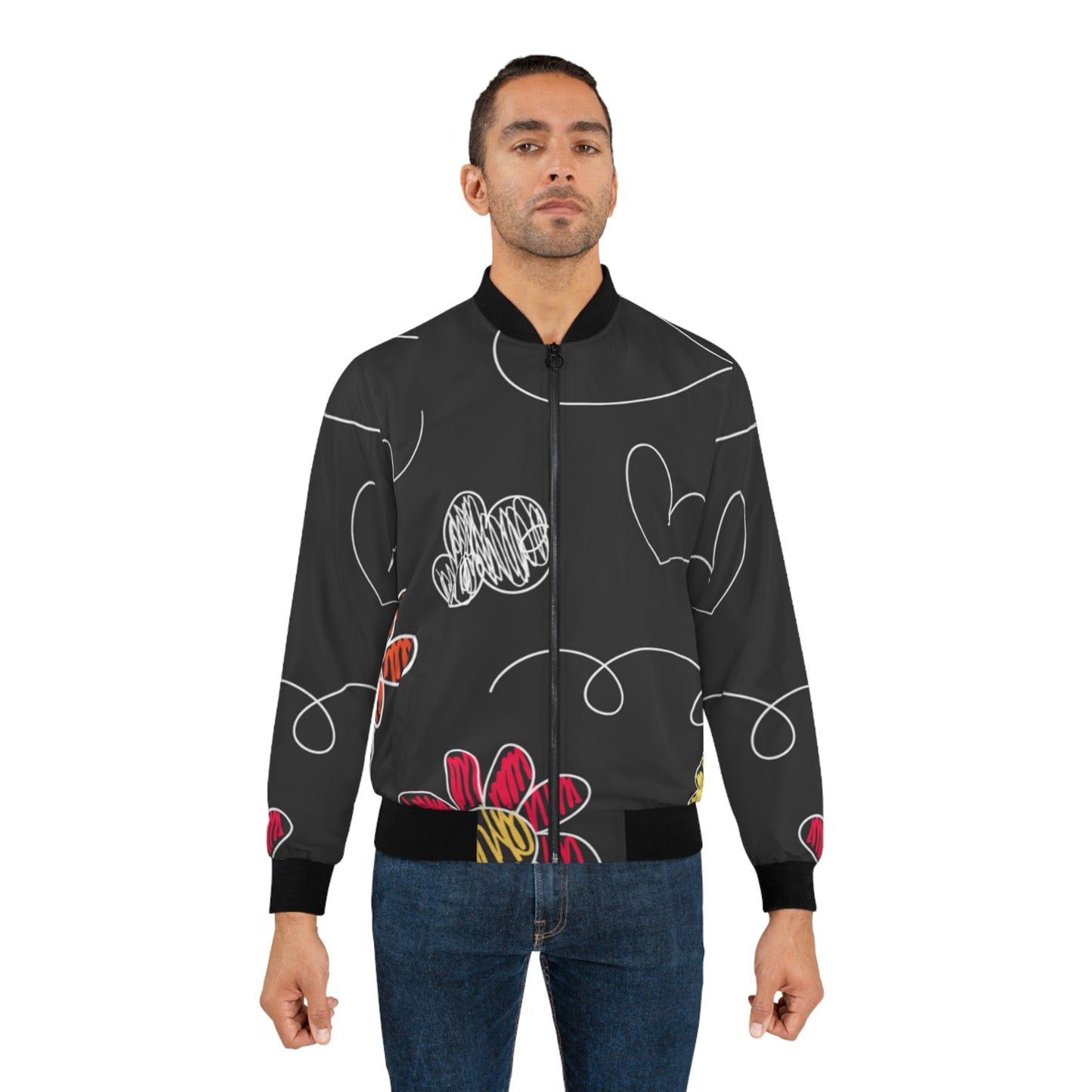 Kids Doodle Playground - Chaqueta bomber para hombre Inovax