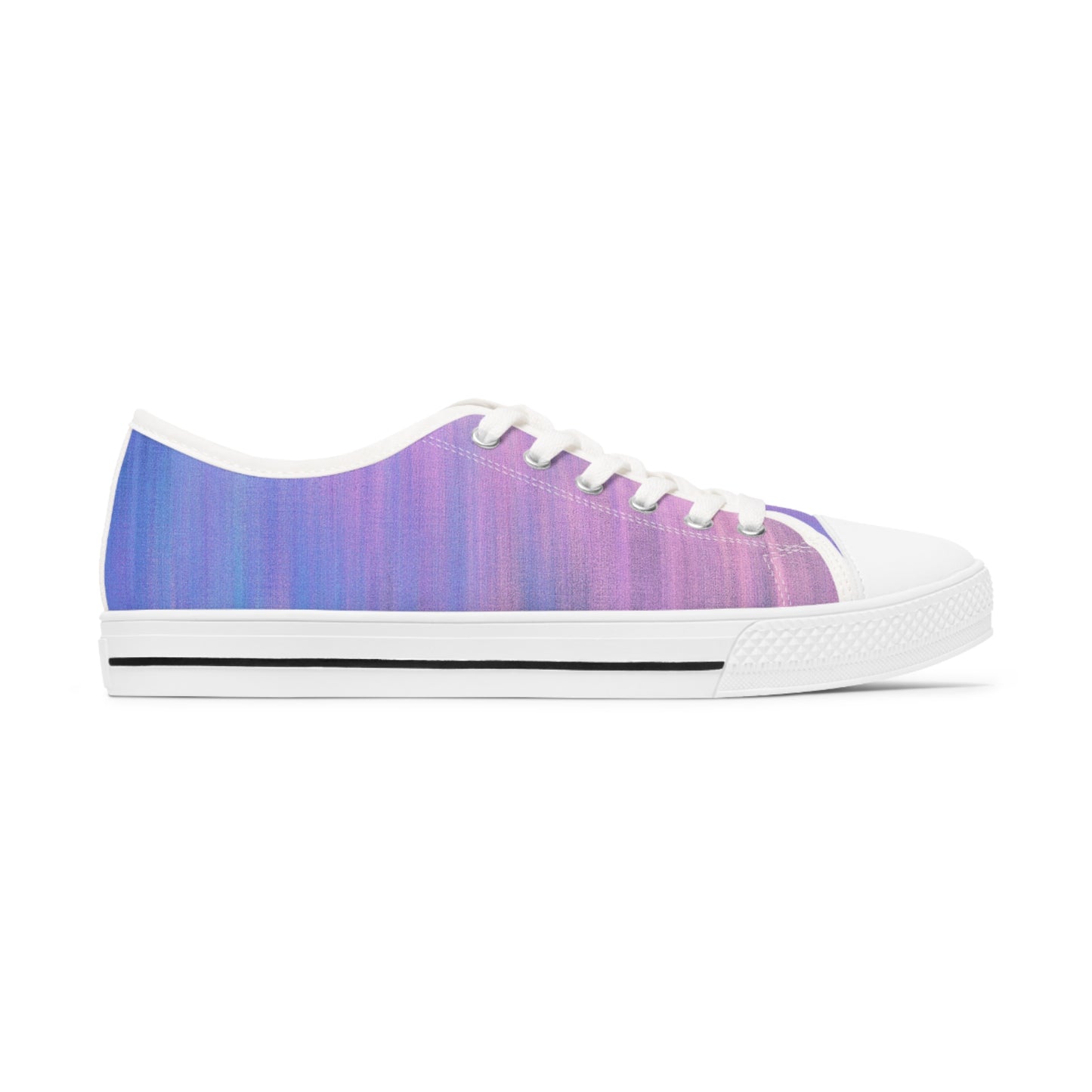 Blue & Purple Metalic - Inovax Woman's Low Top Sneakers