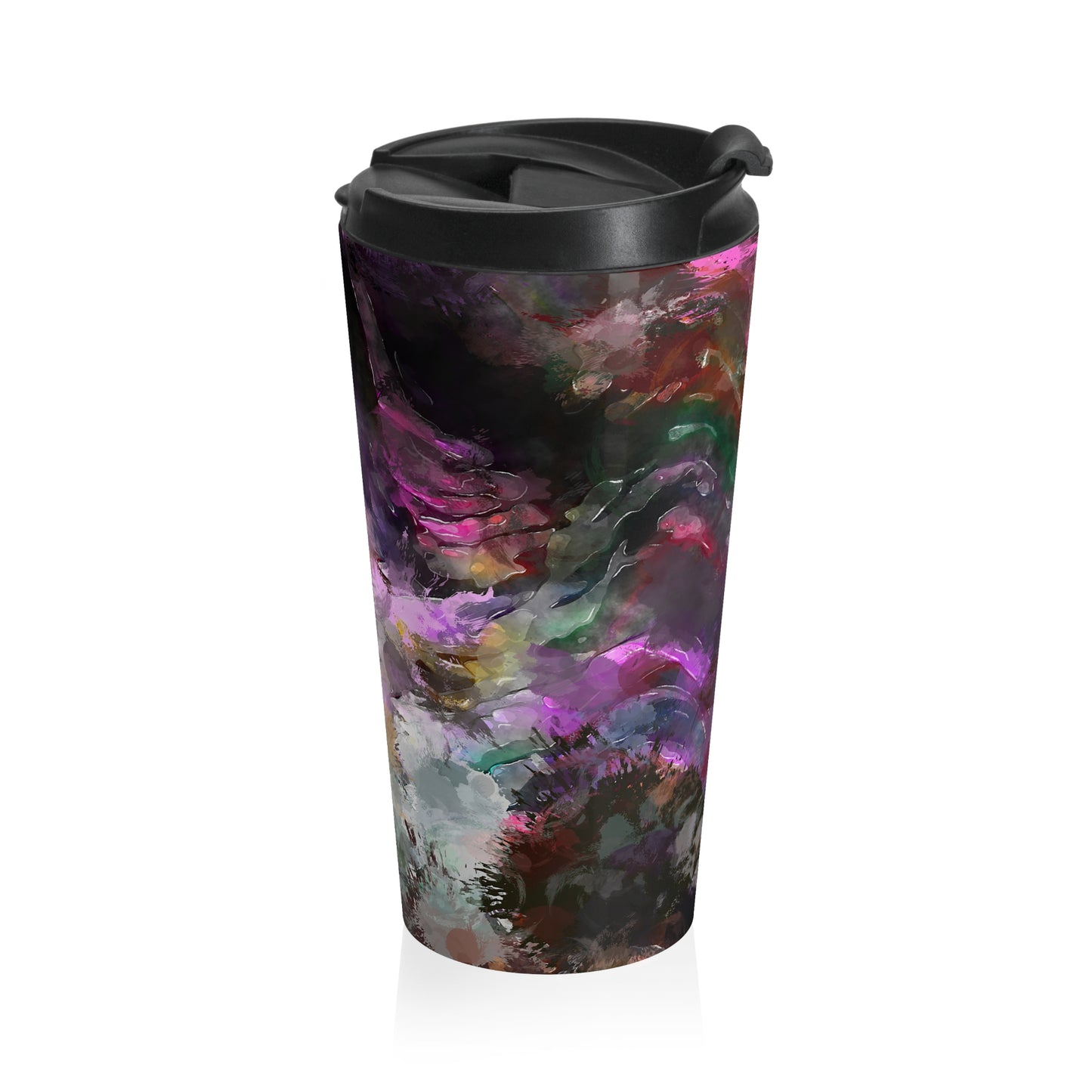 Purple Painting - Inovax Stainless Steel Travel Mug