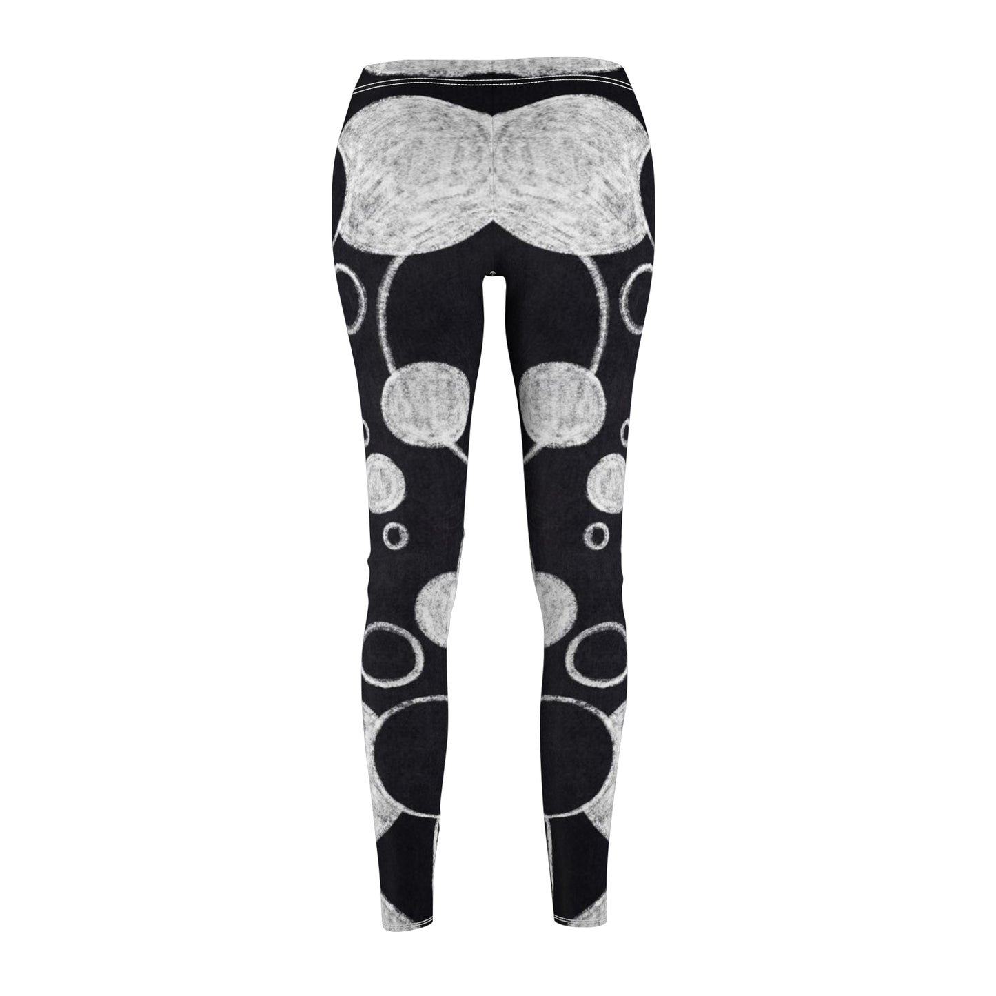 Black Dots - Inovax Women's cut & sew Casual Leggings