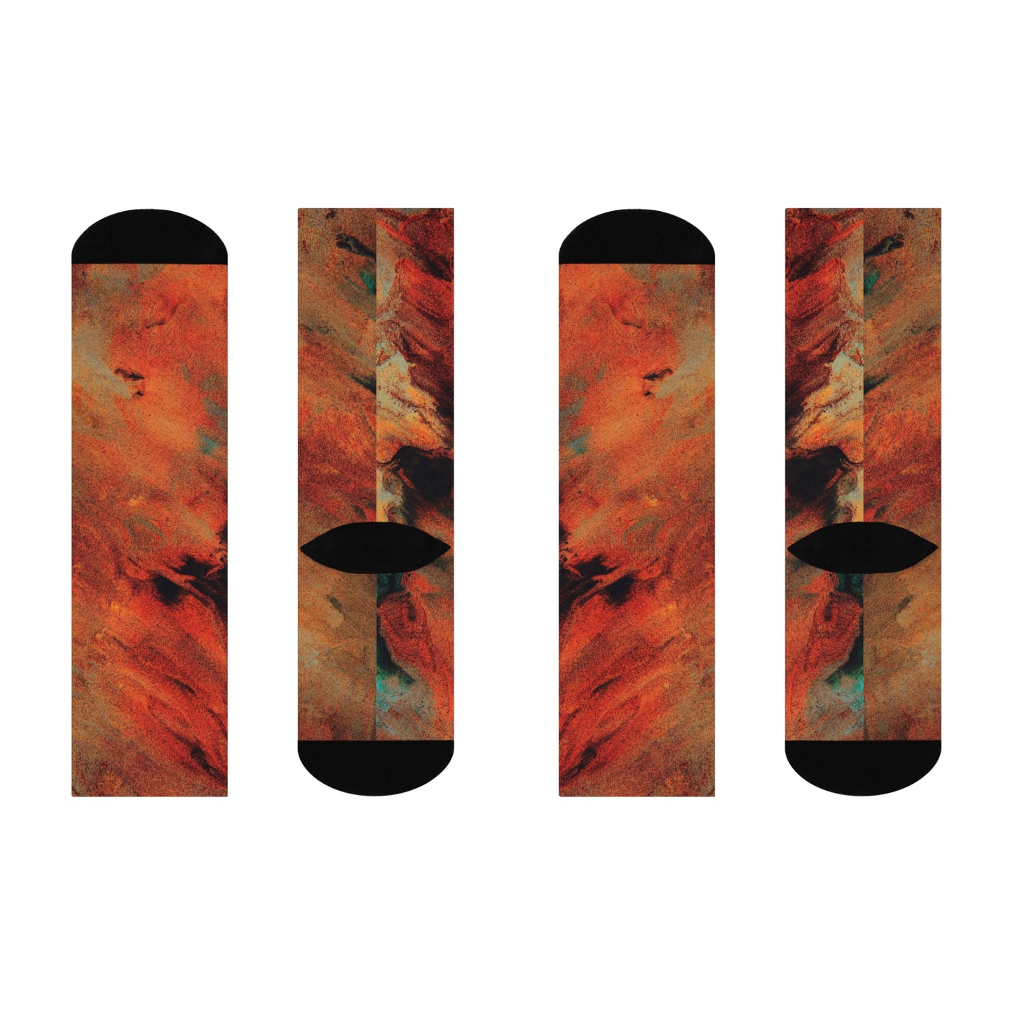 Orange flush - Inovax Cushioned Crew Socks