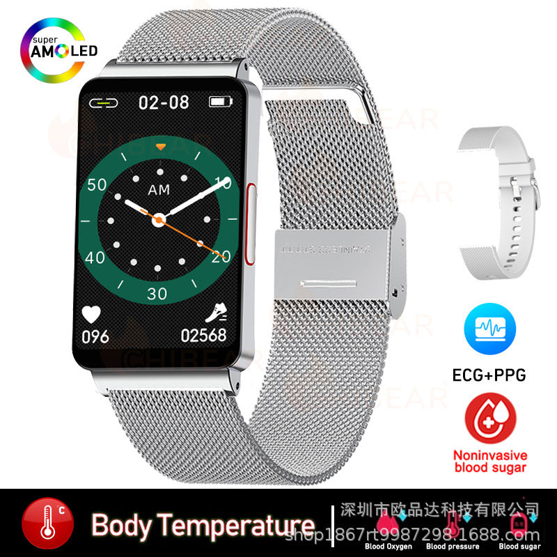 Reloj inteligente Oxígeno en sangre Temperatura corporal Monitoreo del sueño Pulsera inteligente de salud