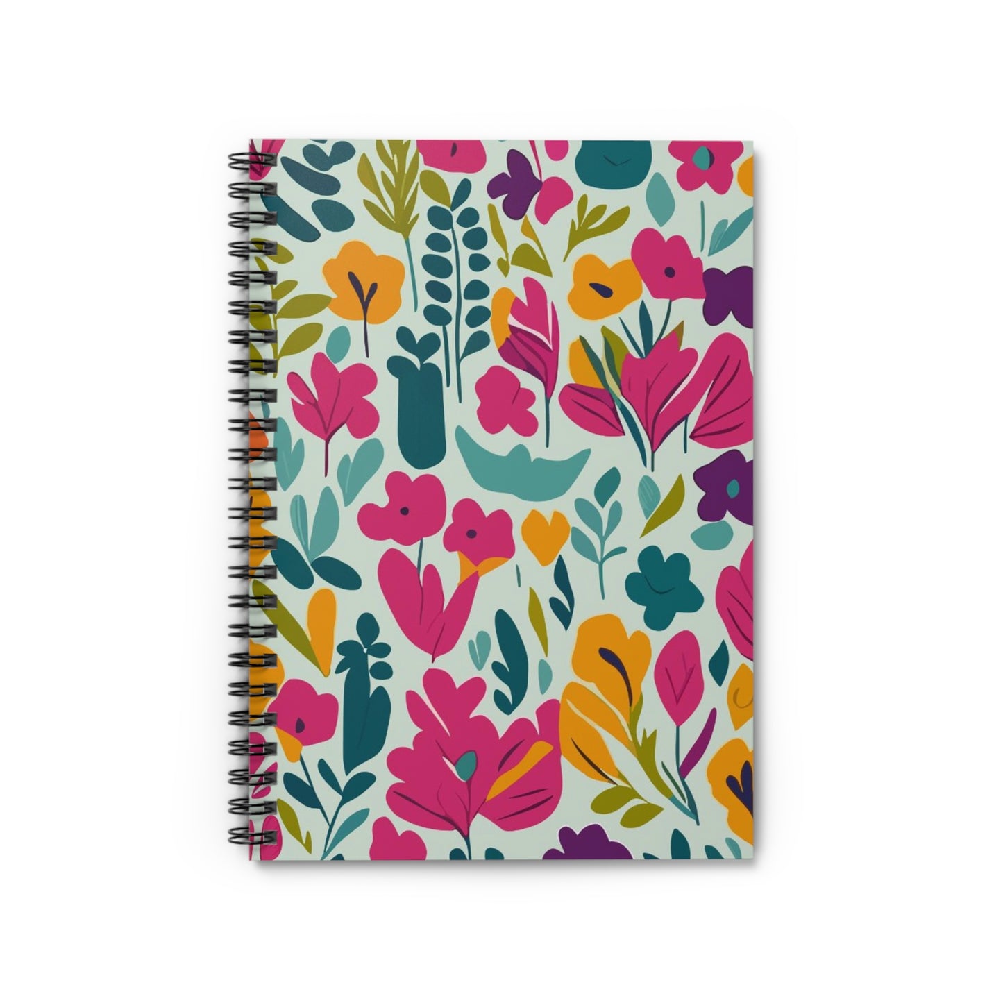 Fleurs légères - Carnet à spirale Inovax (ligne lignée)