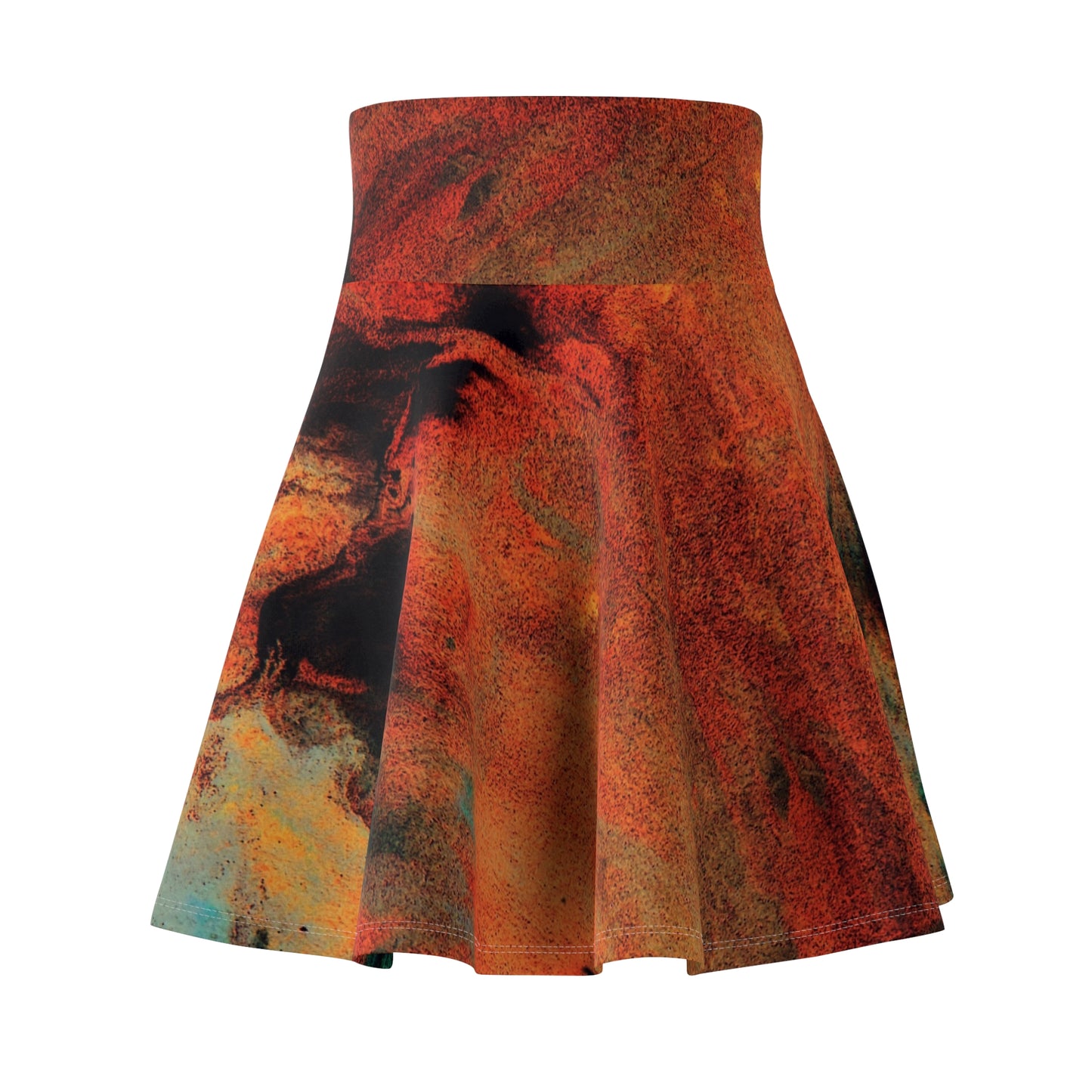 Orange flush - Inovax Woman's Skater Skirt