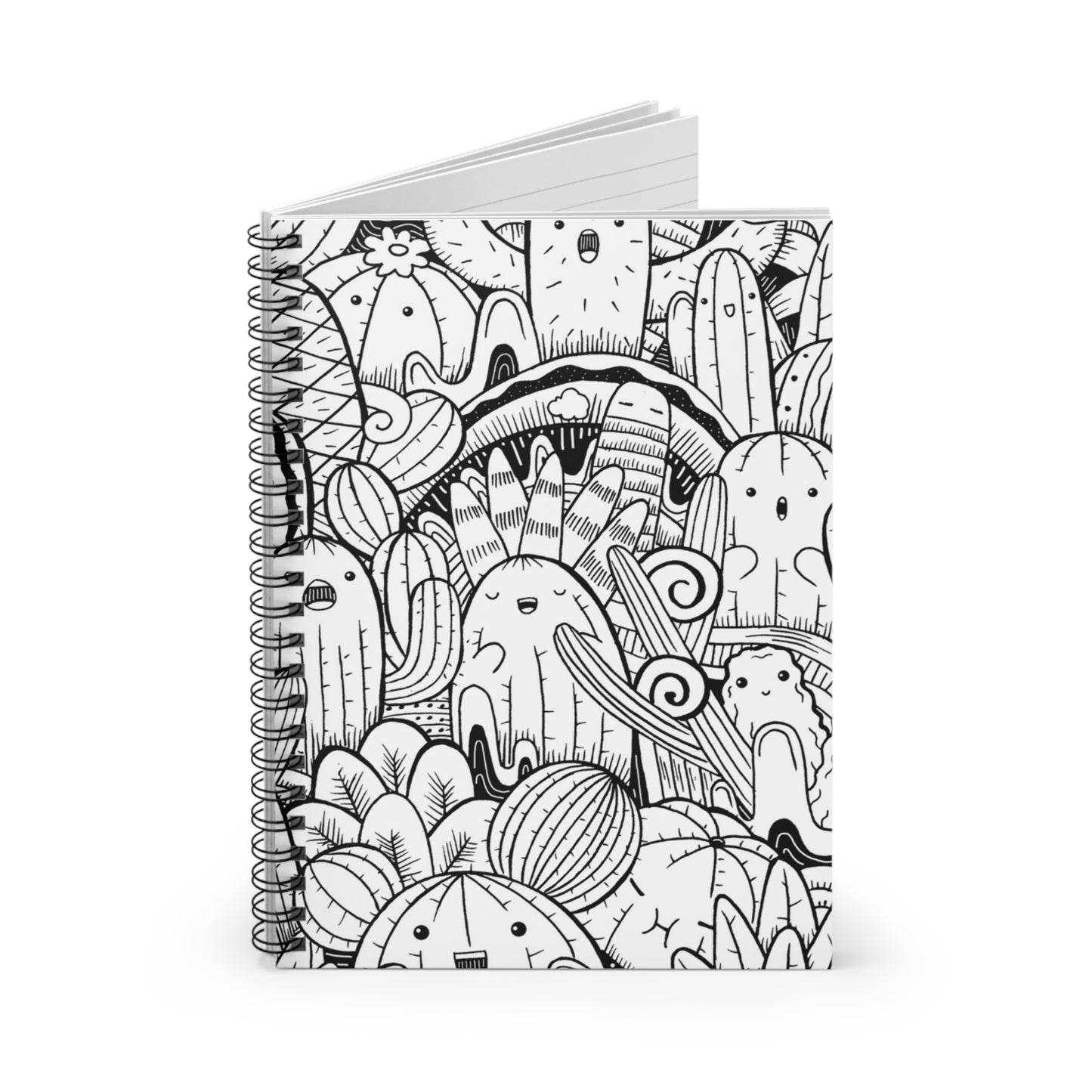 Doodle Cactus - Inovax Spiral Notebook (Ruled Line)