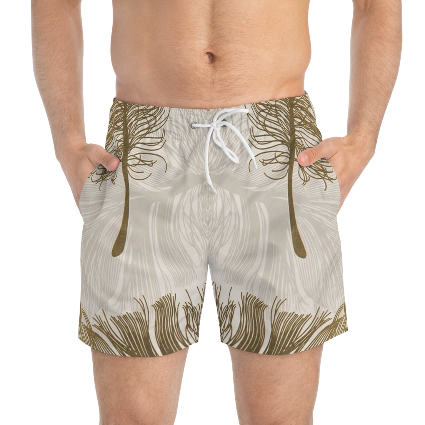 Golden Feathers - Inovax Swim Trunks