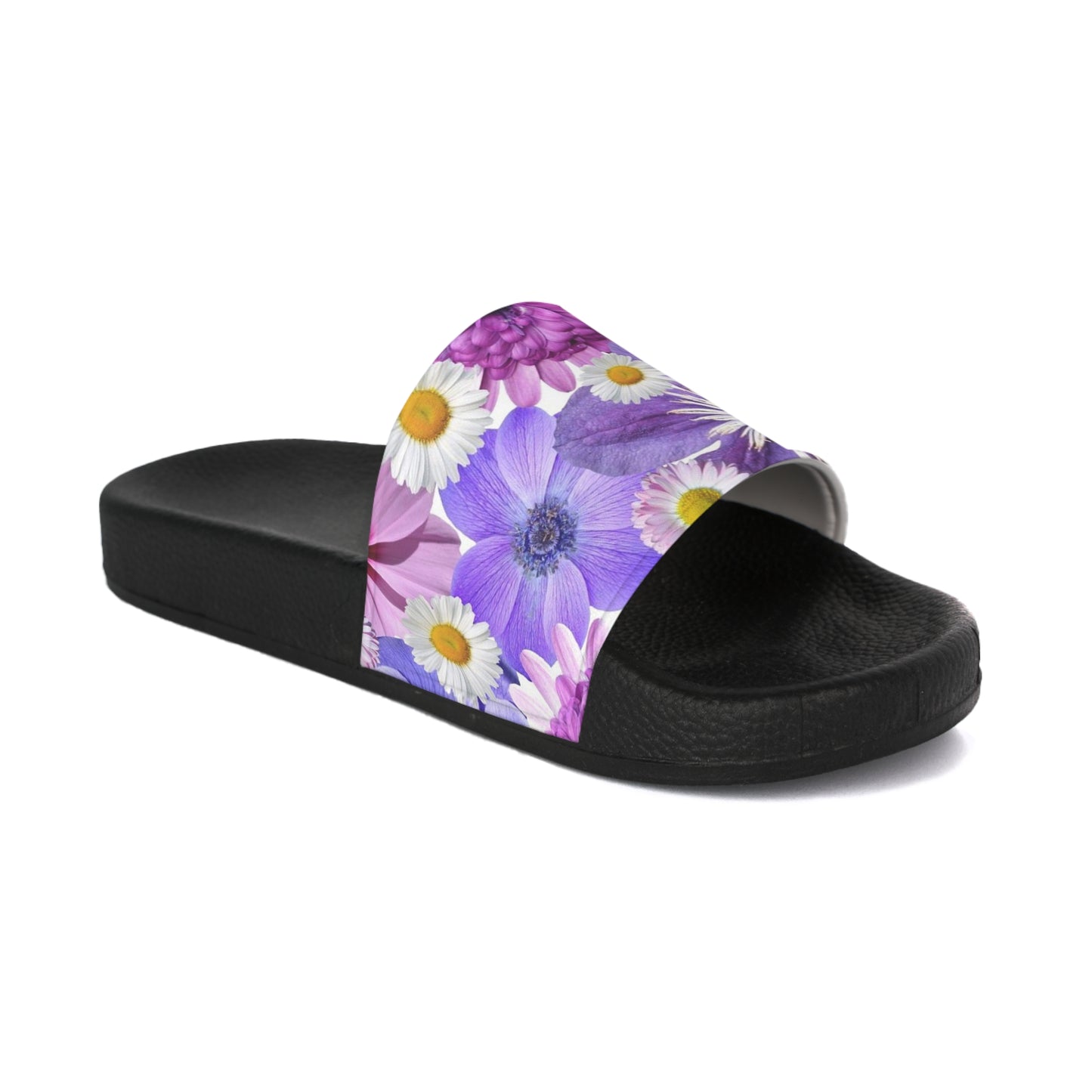 Purple Flowers - Inovax Women's Slide Sandal