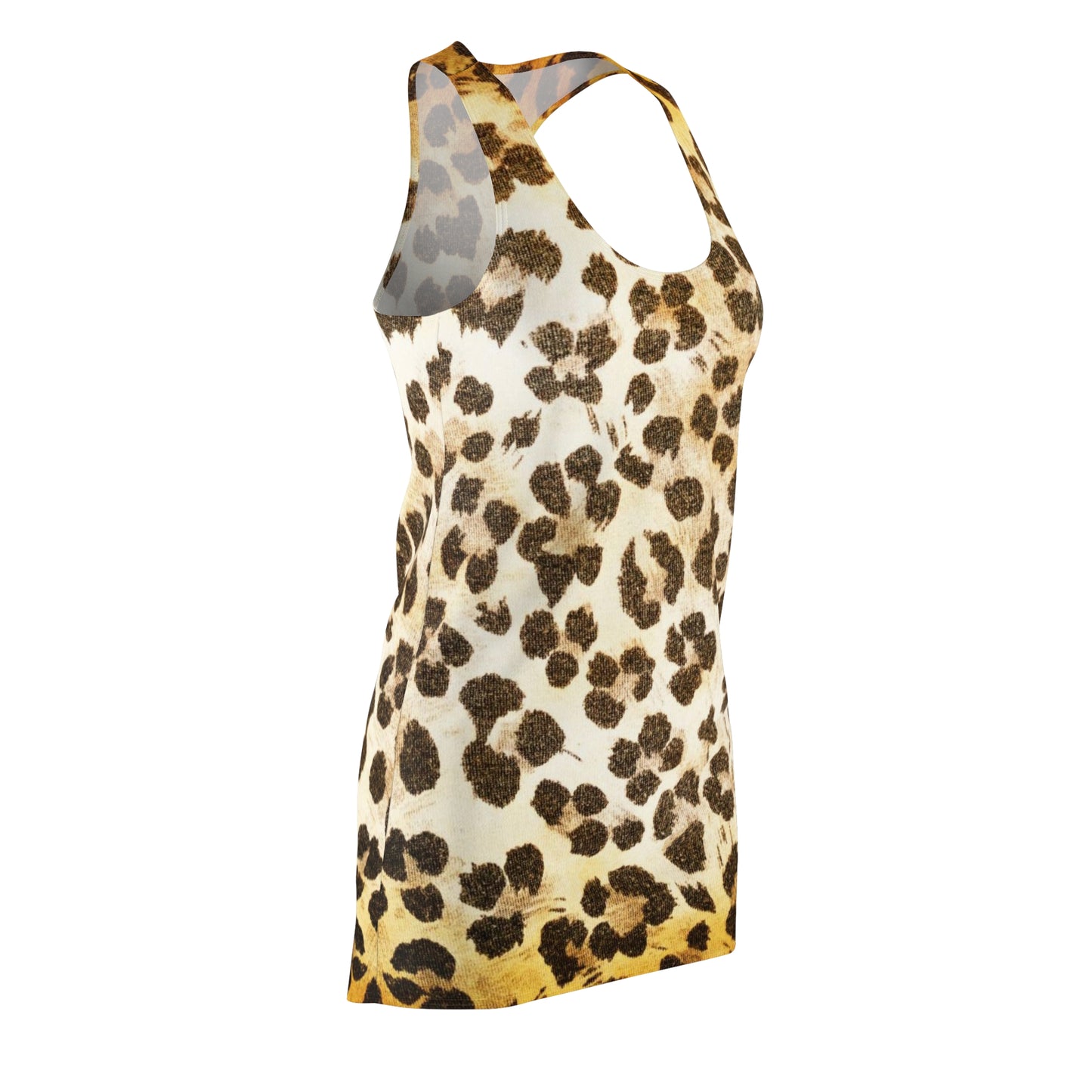 Cheetah - Vestido con espalda cruzada cortado y cosido para mujer Inovax