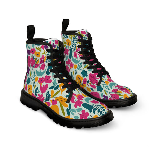 Fleurs claires - Bottes en toile pour hommes Inovax