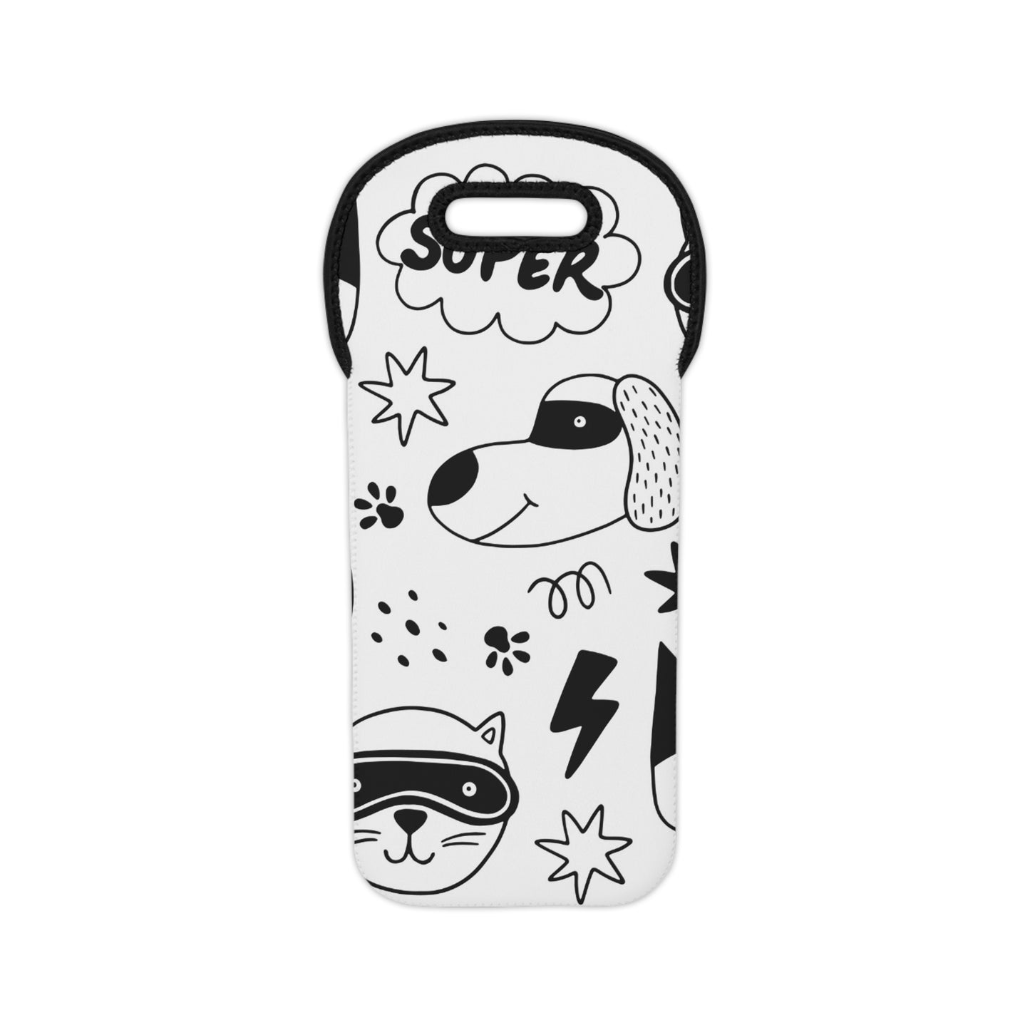 Doodle Dogs &amp; Cats - Vino Inovax Bolsa de tela