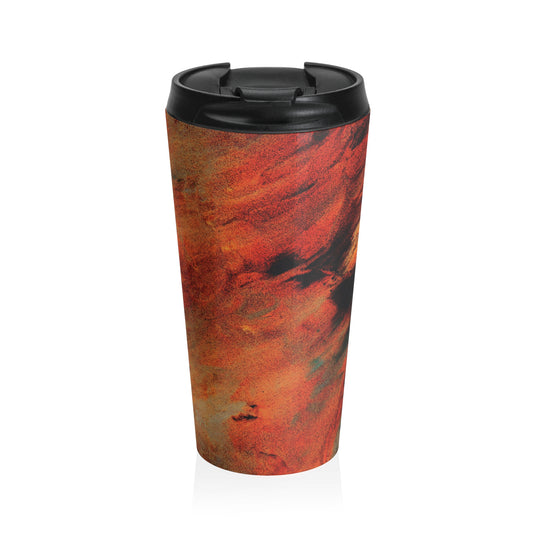 Orange flush - Tasse de voyage en acier inoxydable Inovax