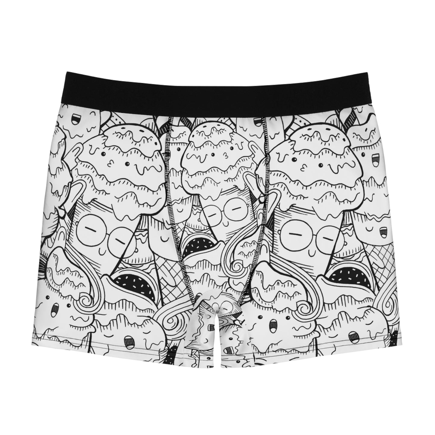 Doodle Icecream - Calzoncillos tipo bóxer para hombre Inovax