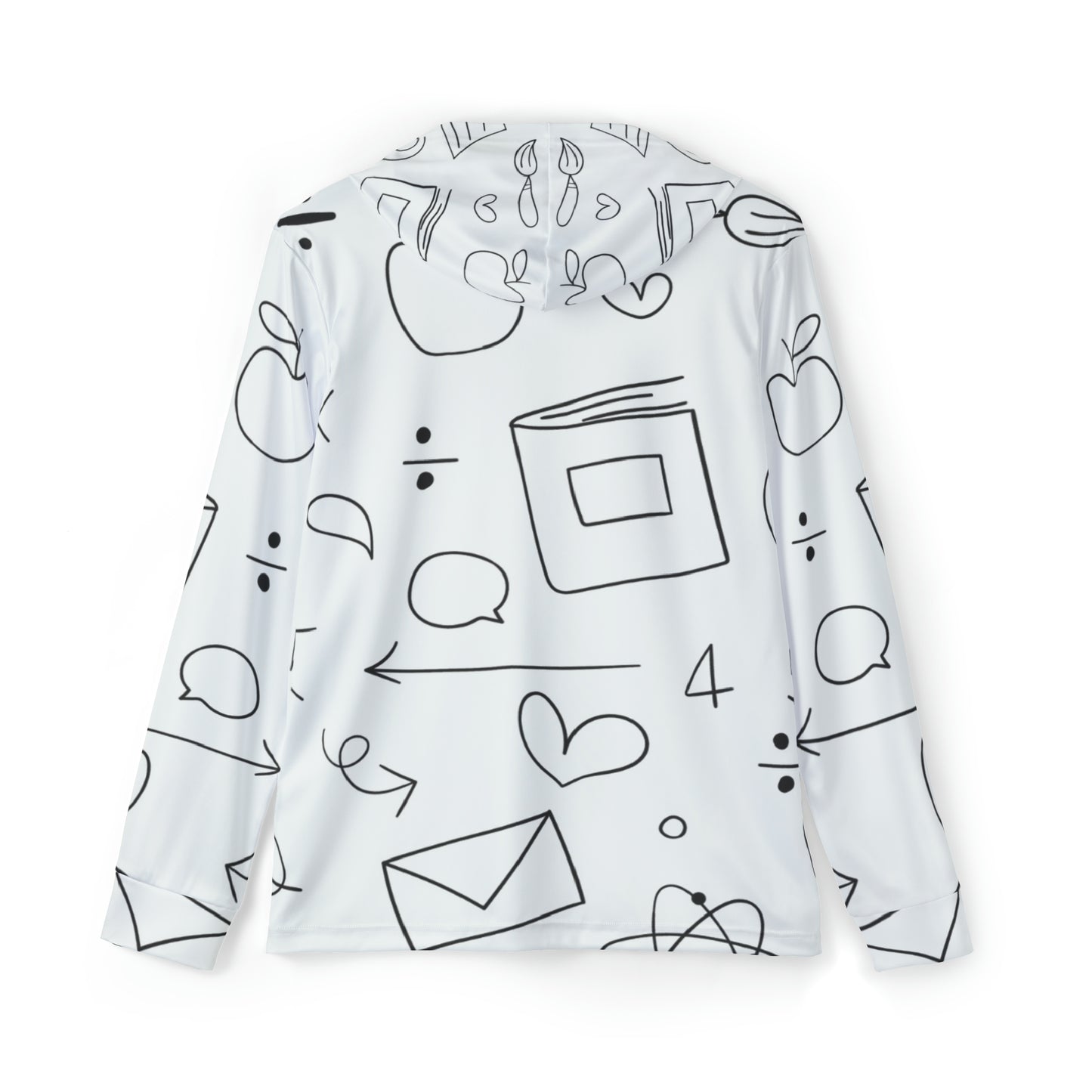 Doodle - Sudadera con capucha deportiva de calentamiento para hombre