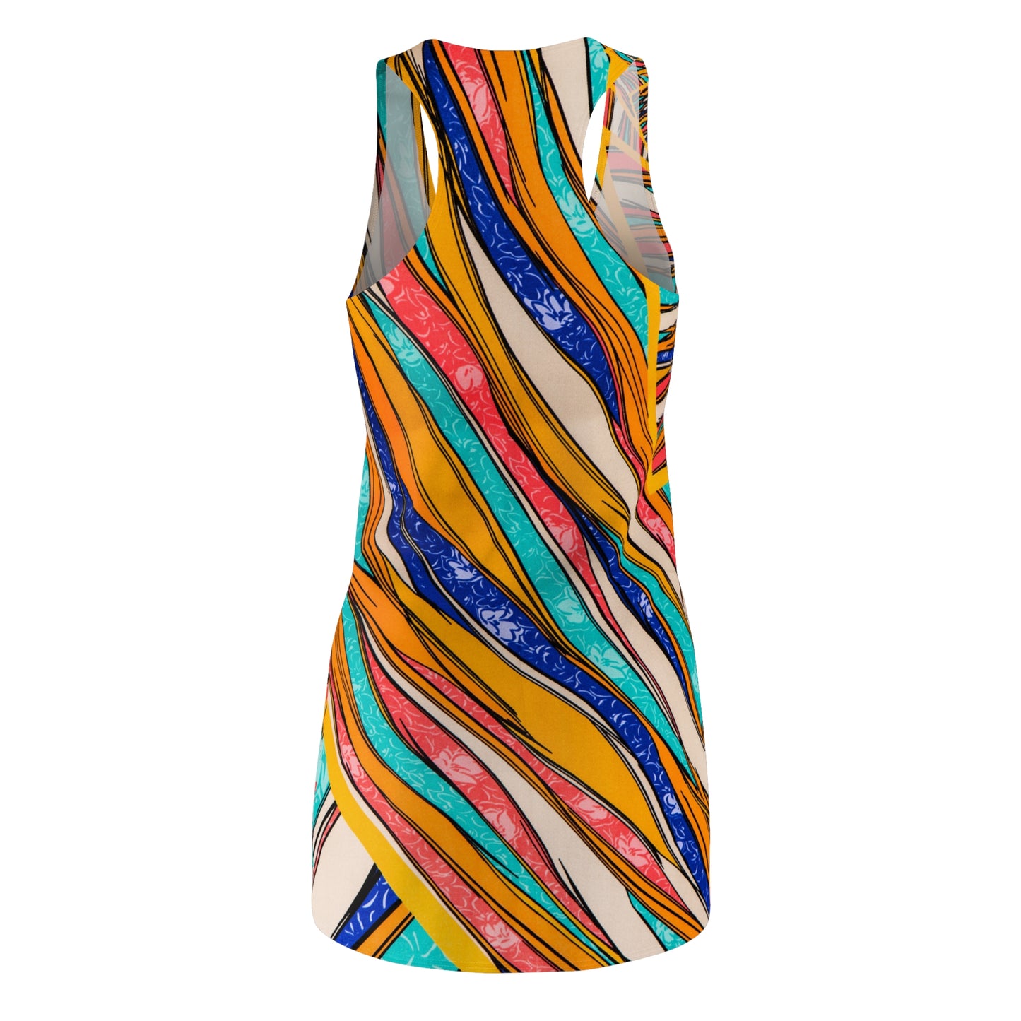 Color Brushstroke - Inovax Women's Cut & Sew Racerback Dress