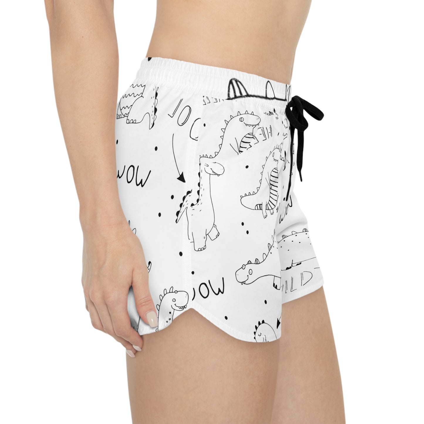 Doodle Dinosours - Inovax Women's Casual Shorts