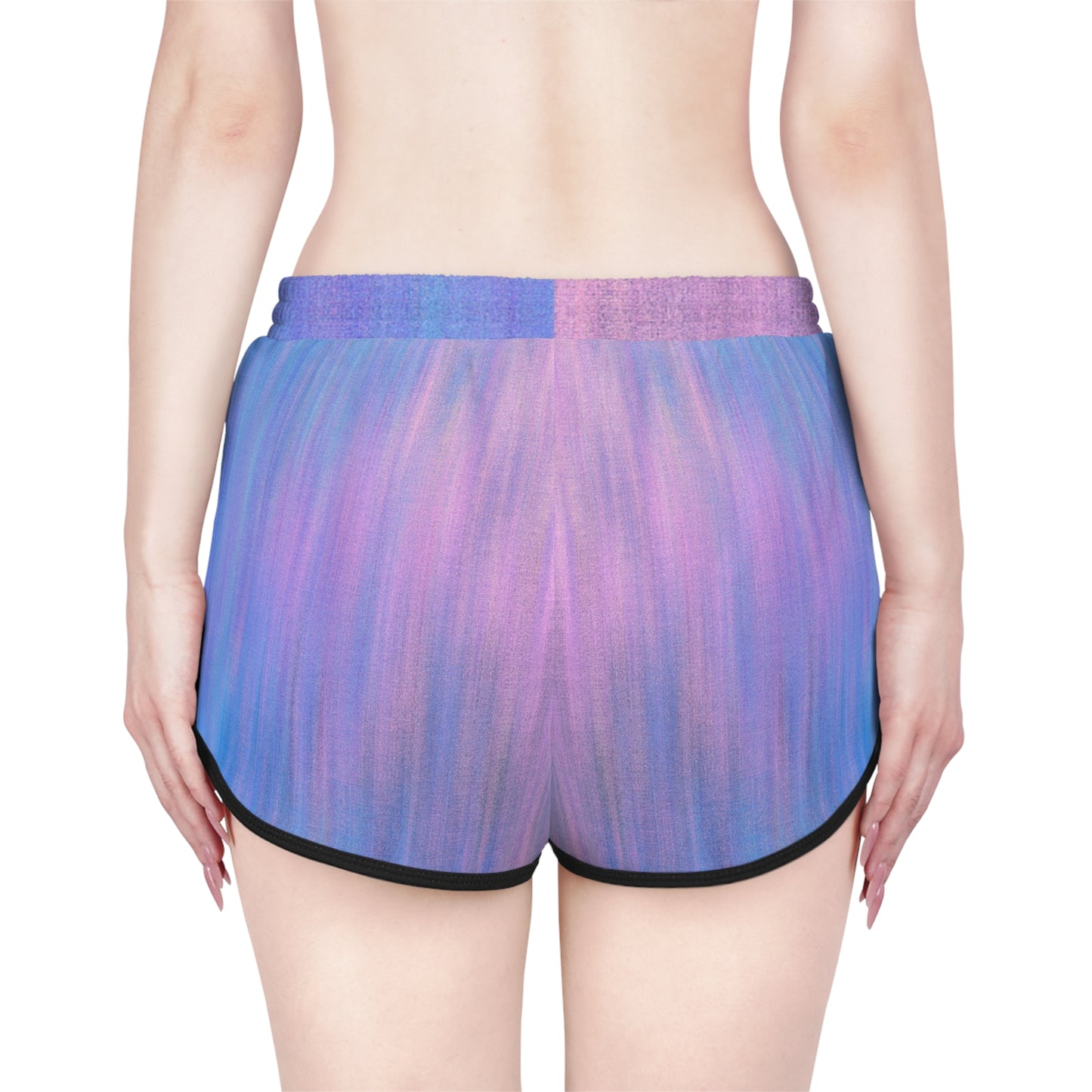 Bleu et violet métallisé - Short décontracté Inovax pour femme