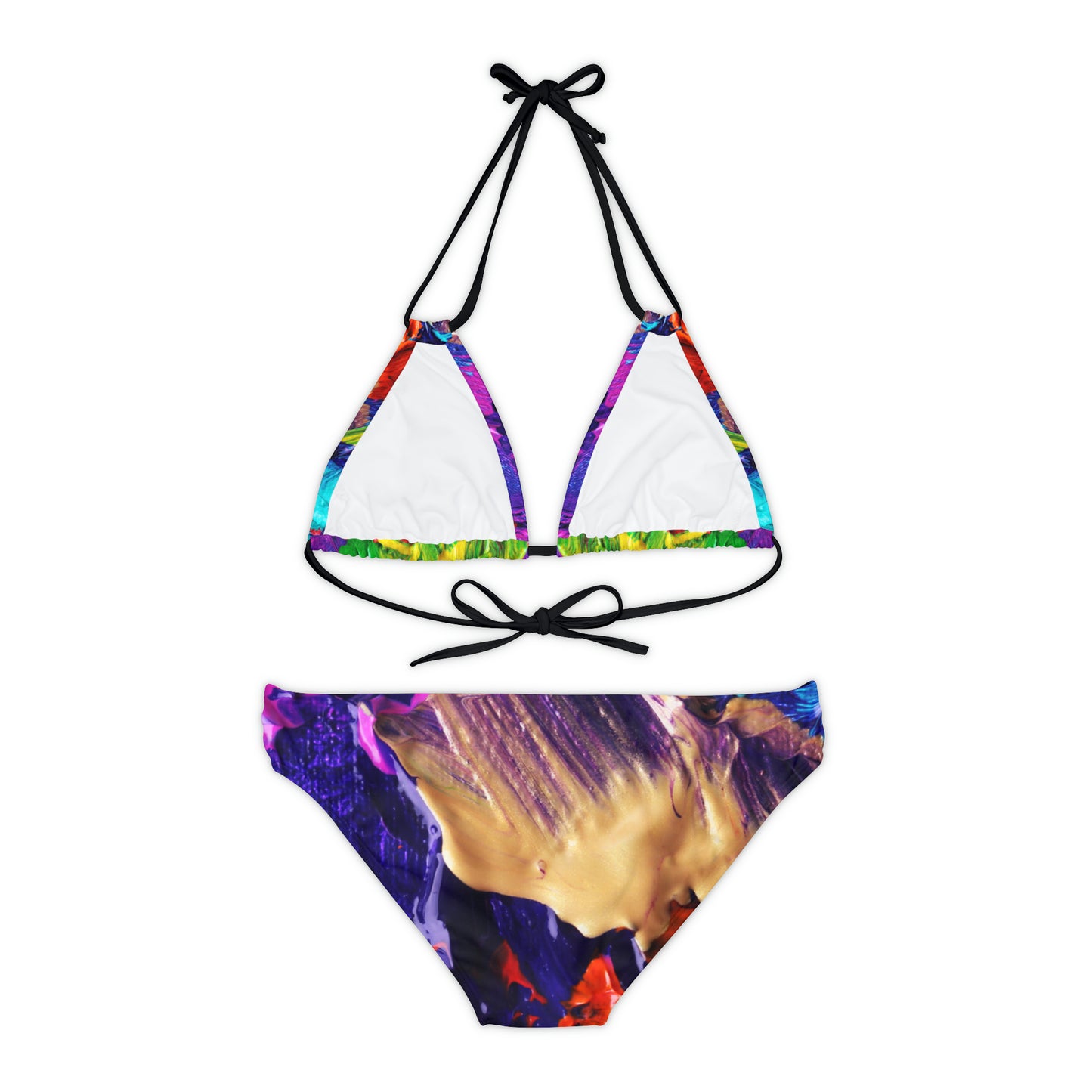 Color Paintings - Inovax Strappy Bikini Set