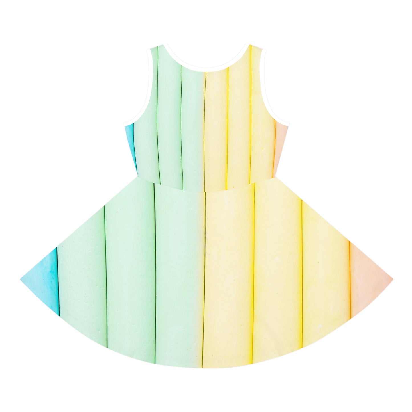 Rainbow - Vestido veraniego sin mangas para niña Inovax