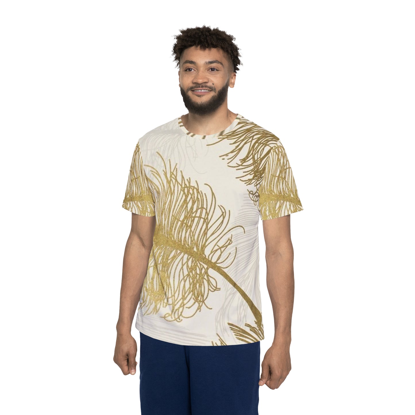 Golden Feathers - Inovax Men's Sports Jersey