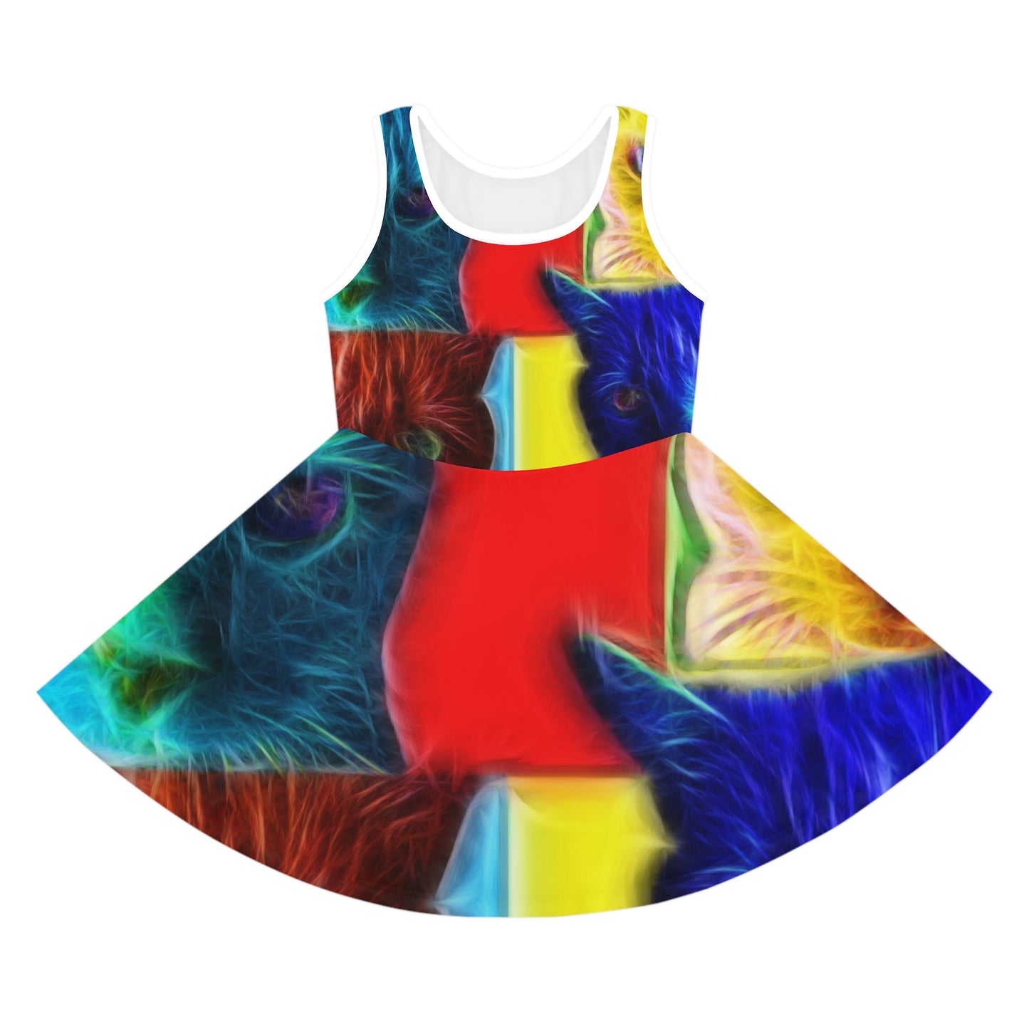 Pop Cats - Inovax Girl's Sleeveless Sundress